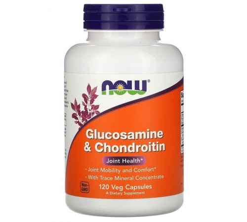 Глюкозамин и хондроитин, Glucosamine & Chondroitin, Now Foods, 120 капсул Глюкозамин и хондроитин, Glucosamine & Chondroitin, Now Foods, 120 капсул