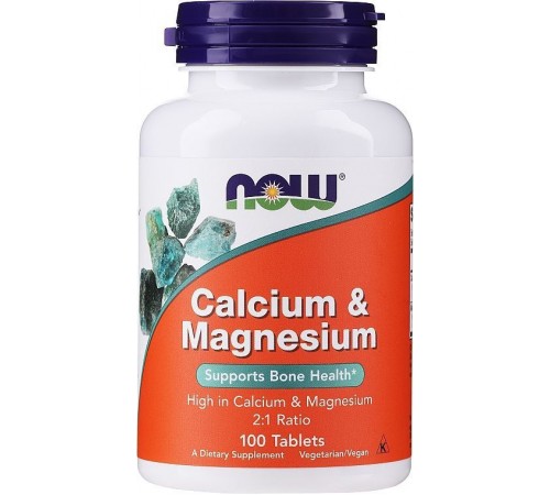 Кальций+Магний, Calcium+Magnesium, Now Foods, 100 таблеток Кальций+Магний, Calcium+Magnesium, Now Foods, 100 таблеток