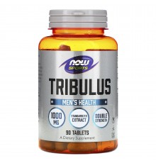 Трибулус, Tribulus, Now Foods, 1000 мг, 90 таблеток