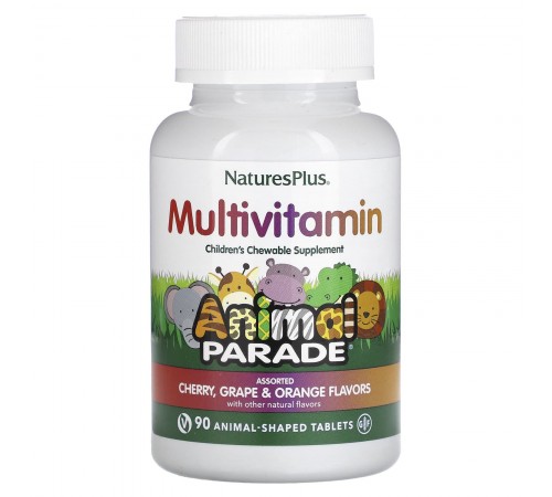 Мультивитамины и минералы для детей, Multi-Vitamin & Mineral Supplement, Nature's Plus, 90 животных