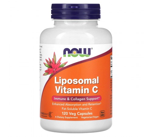 Витамин С липосомальный, Liposomal Vitamin C, Now Foods, 120 капсул Витамин С липосомальный, Liposomal Vitamin C, Now Foods, 120 капсул