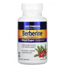 Берберин, Berberine, Enzymedica, 120 капсул