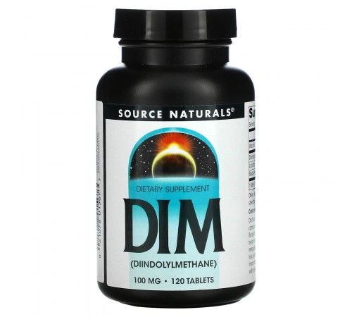 ДИМ, DIM, Source Naturals, 100 мг, 120 таблеток ДИМ, DIM, Source Naturals, 100 мг, 120 таблеток
