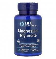 Глицинат магния, Magnesium (Glycinate), Life Extension, 105 мг, 90 капсул