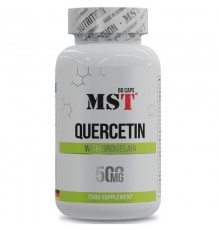 Кверцетин + Бромелайн, Quercetin + Bromelain, MST, 500 мг, 60 капсул
