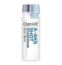 L-аргинин Шот, OstroVit, A-AKG Shot, 80 мл (Малина-цитрус)