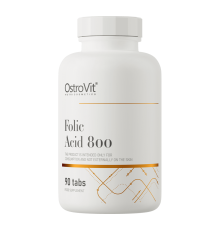 Фоліева кислота, Folic Acid, OstroVit ,800 мг. 90 таблеток