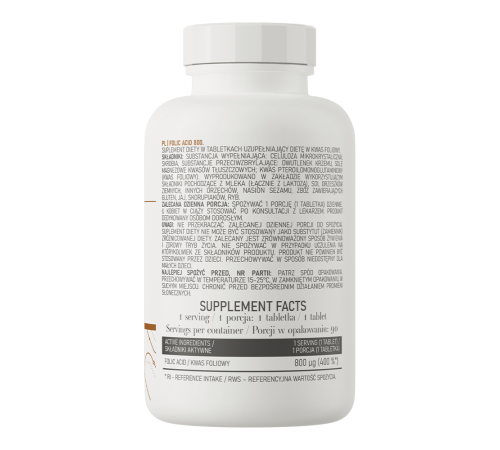 Фолиевая кислота, Folic Acid, OstroVit, 800 мг, 90 таблеток Фолиевая кислота, Folic Acid, OstroVit, 800 мг, 90 таблеток