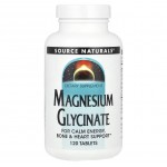 Магний глицинат, Source Naturals, Magnesium Glycinate, 120 таблеток Магний глицинат, Source Naturals, Magnesium Glycinate, 120 таблеток