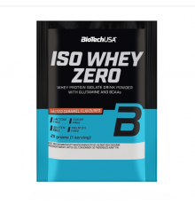 Изолят сывороточного протеина, Iso Whey Zero, BioTech, 25 грамм (Соленая карамель) 