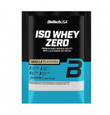 Изолят сывороточного протеина, Iso Whey Zero, BioTech, 25 грамм, (Ваниль) Пробник