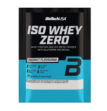 Изолят сывороточного протеина, Iso Whey Zero, BioTech, 25 грамм, (Кокос) Пробник