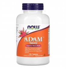 Мультивитамины для мужчин АДАМ, ADAM Superior Mens Multi, NOW Foods, 120 таблеток
