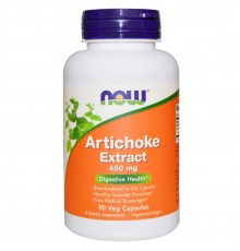 Экстракт Артишока, 450 мг, Artichoke Extract, Now Foods, 90 гелевых капсул