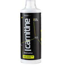 L-карнітин, L-Carnitine 120.000, Progress Nutrition, 1л (зелене яблуко)
