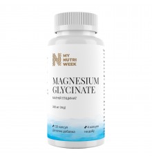 Магний глицинат, Magnesium Glycinate, MyNutriWeek, 120 капсул