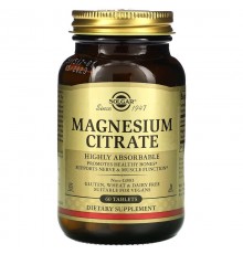 Магній цитрат, Citrate Magnesium, Solgar, 60 таблеток
