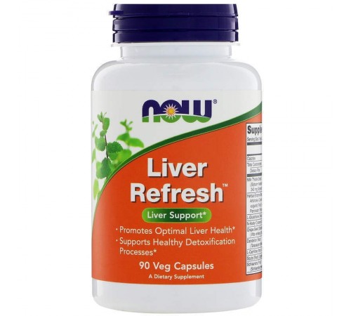 Підтримка печінки, Liver Refresh, Now Foods, 90 капсул