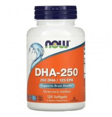 Риб'ячий жир, DHA Fish Oil, Now Foods, 250/125, 120 капсул