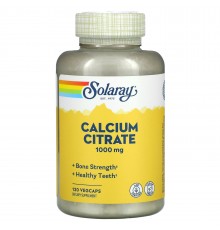 Цитрат кальцію, Calcium Citrate, Solaray, 1000 мг, 120 капсул